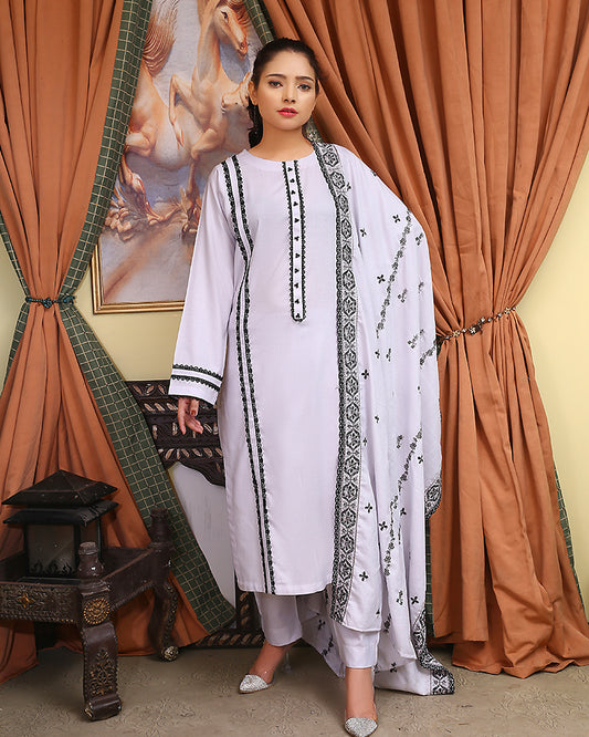 Embroidered Dhanak HDA 24