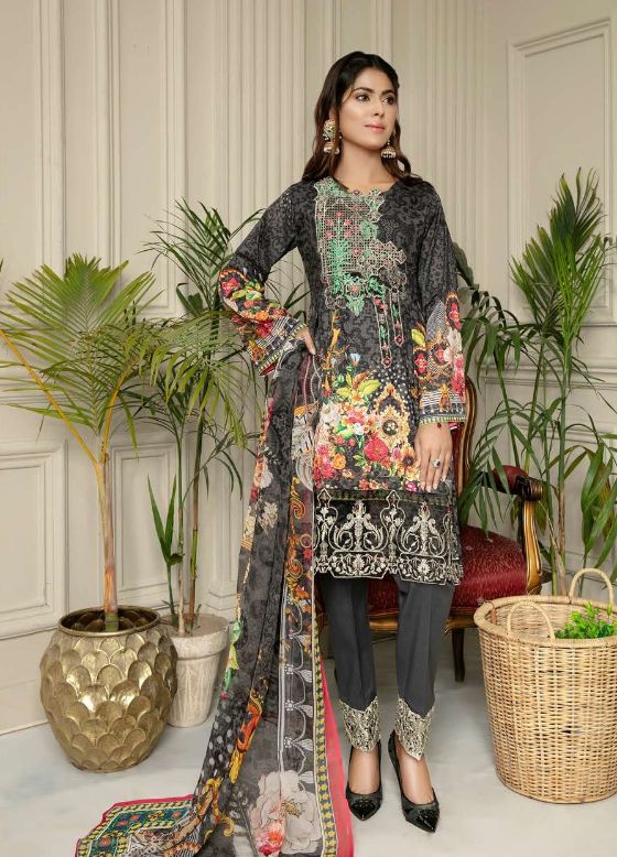 Premium Lawn H 137 | Dollat Combinations Official